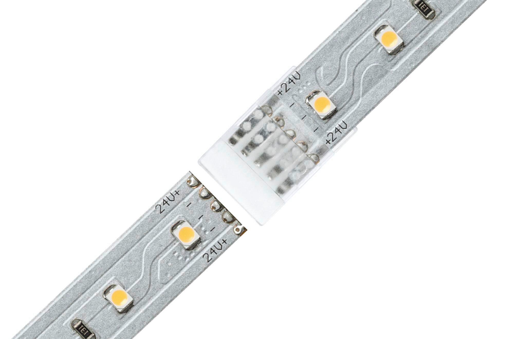 LED-Strip Connector in Weiß max. 114 Watt - Weiß, Basics, Kunststoff (2,0/0,45cm) - Paulmann