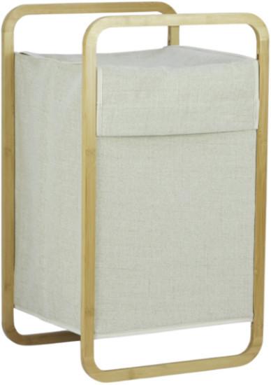 Košara Za Perilo Zola - naravne barve/bež, Moderno, karton/tekstil (40/36/70cm) - Mömax