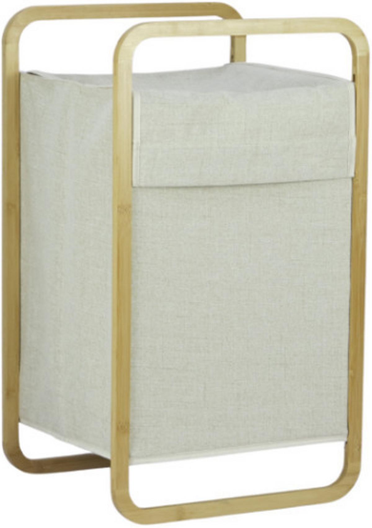 Košara Za Perilo Zola - naravne barve/bež, Moderno, karton/tekstil (40/36/70cm) - Mömax