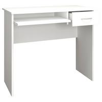 Pisalna Miza Arusa, Bela, 85x50 - bela/barve aluminija, Moderno, kovina/leseni material (85/50/75cm) - MID.YOU