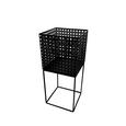 Ghiveci Decorativ Mesh - negru, metal (20/46,5/20cm) - Modern Living Ghiveci Decorativ Mesh - negru, metal (20/46,5/20cm) - Modern Living
