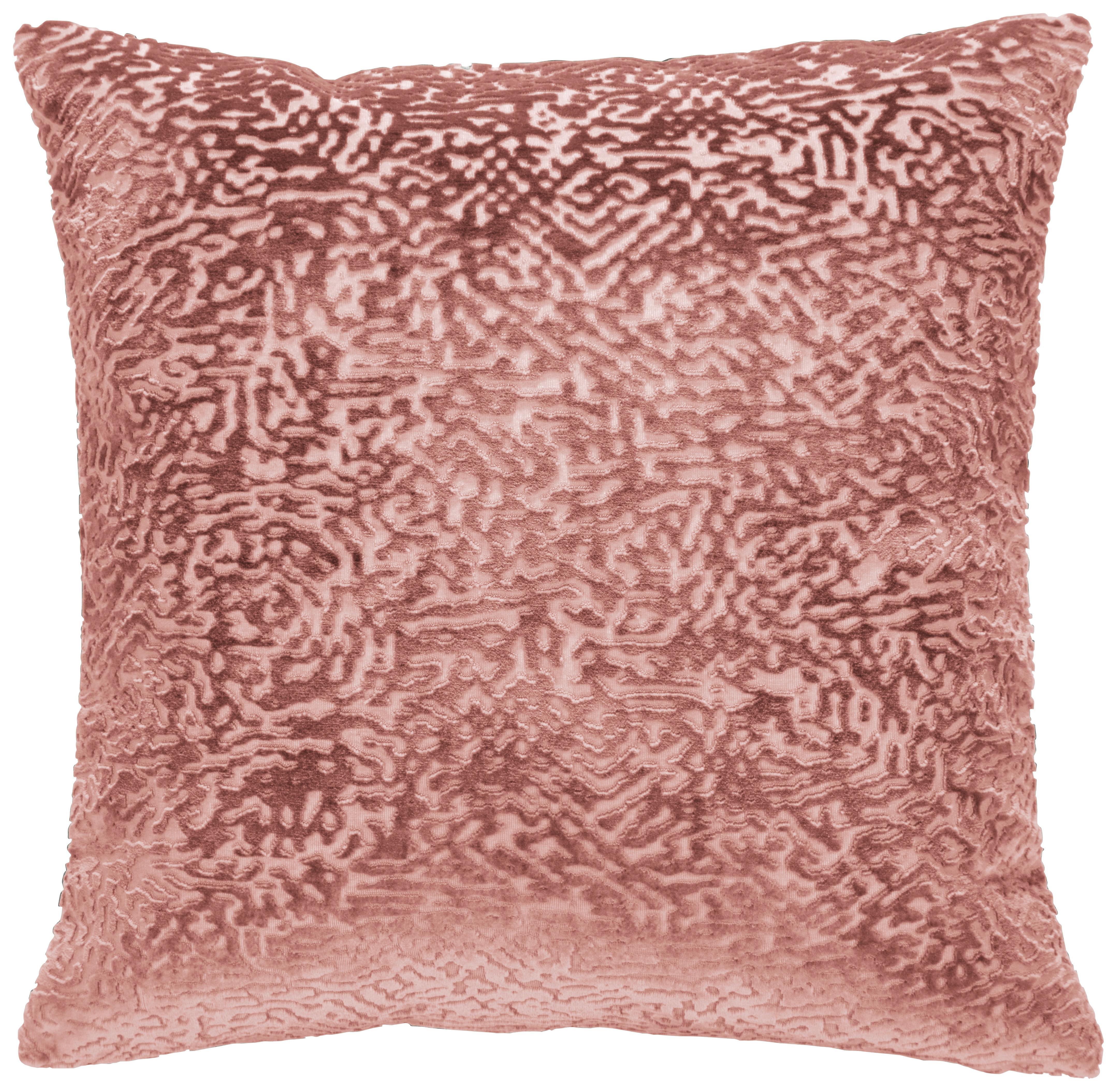 Kissenhülle Toto Dunkelrosa ca. 40x40cm - Dunkelrosa, Textil (40/40cm)