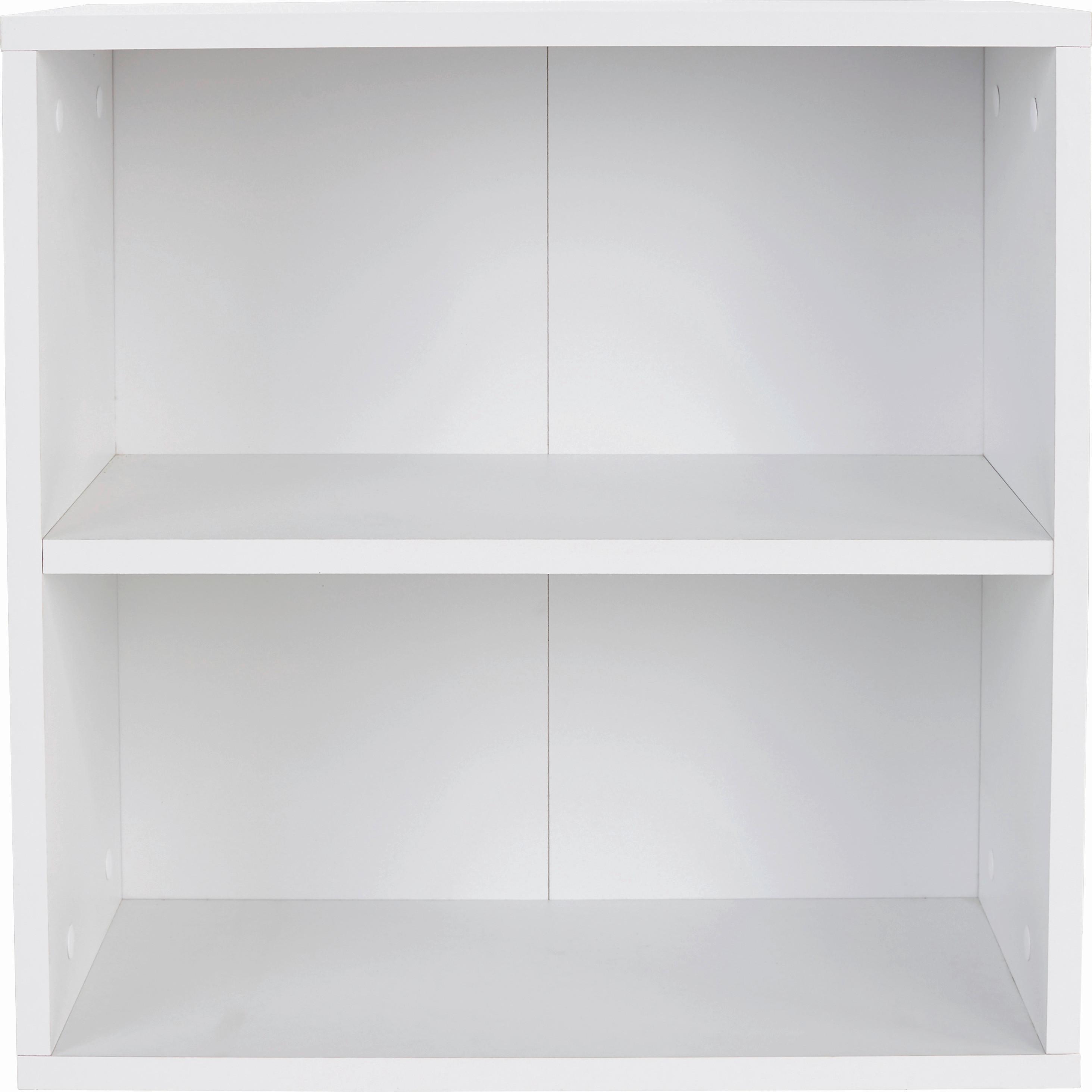 Stenski Regal Elke, Bela - bela, Moderno, leseni material (50/50/26cm) - Mömax