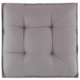Boxkissen Sonja in Grau, ca. 40x40cm - Grau, Textil (40/40/5cm) - MÖMAX modern living