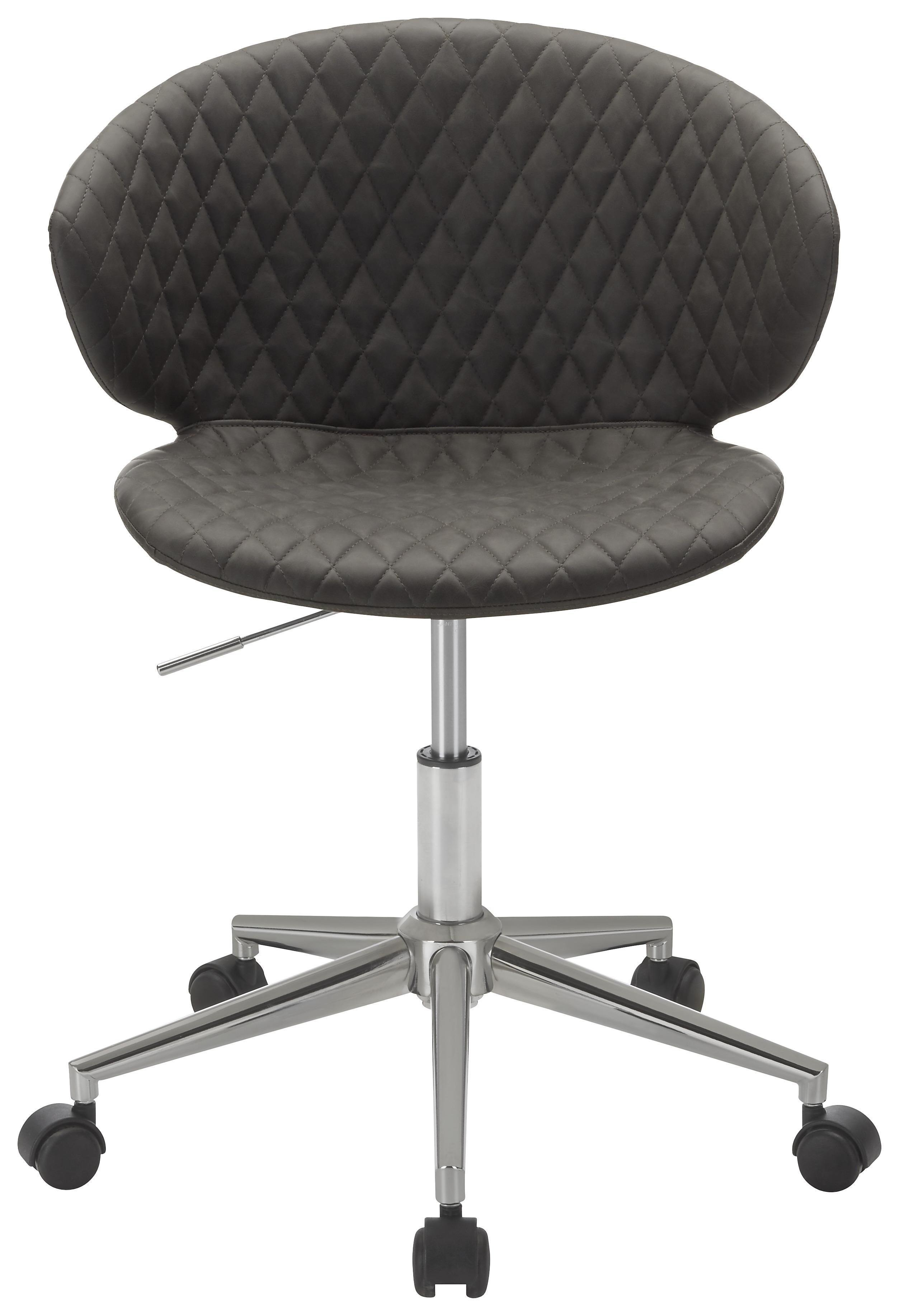 Pisarniški Stol Stella - siva/krom, Trendi, kovina/tekstil (56/73-82,5/49cm) - Modern Living