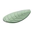 Dekoteller Leaf in Grün - Grün, LIFESTYLE, Glas (35,5/17/3,5cm)