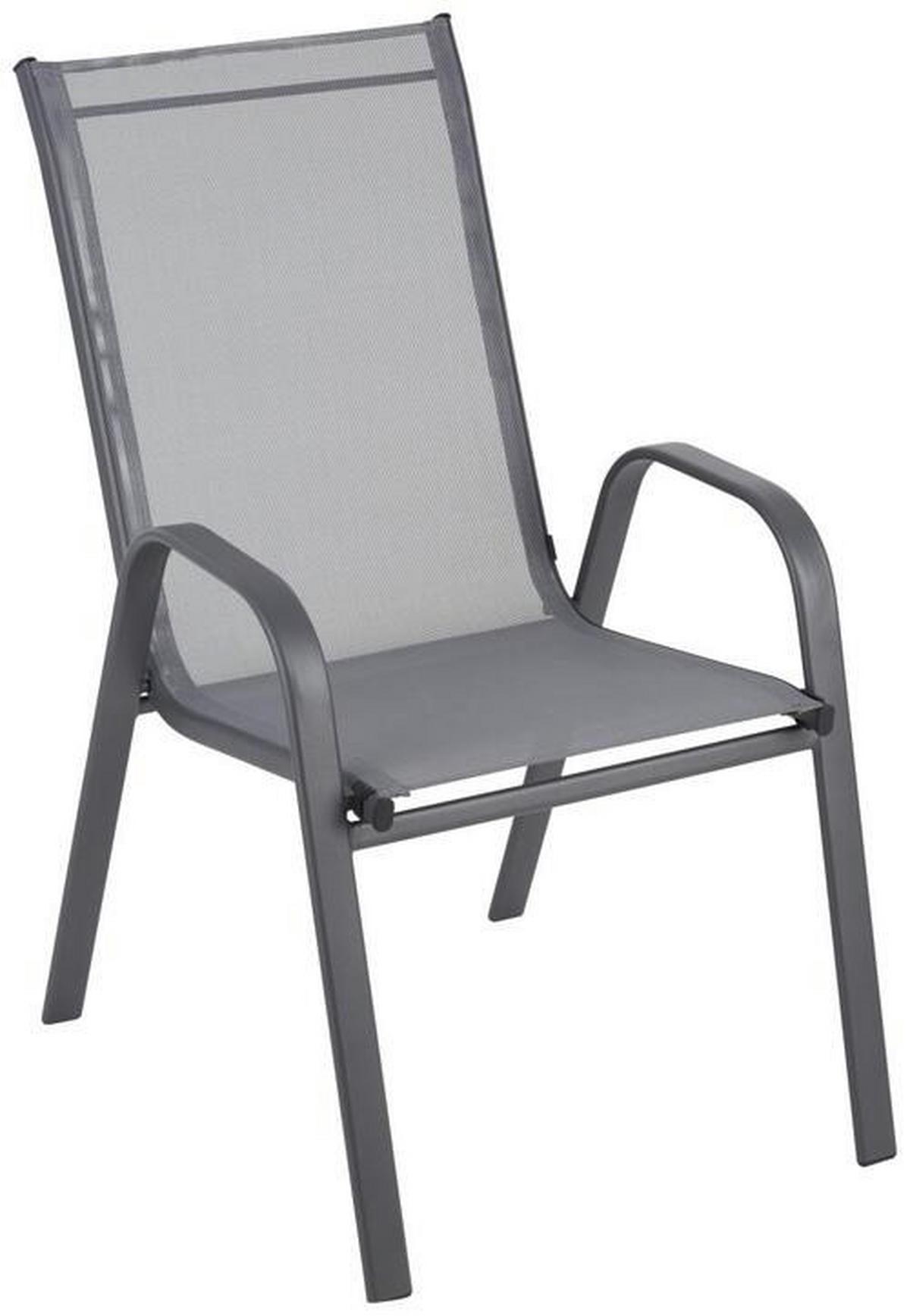 Stapelsessel Stitch in Anthrazit - Anthrazit, Modern, Textil/Metall (54/92/72cm) - Mömax