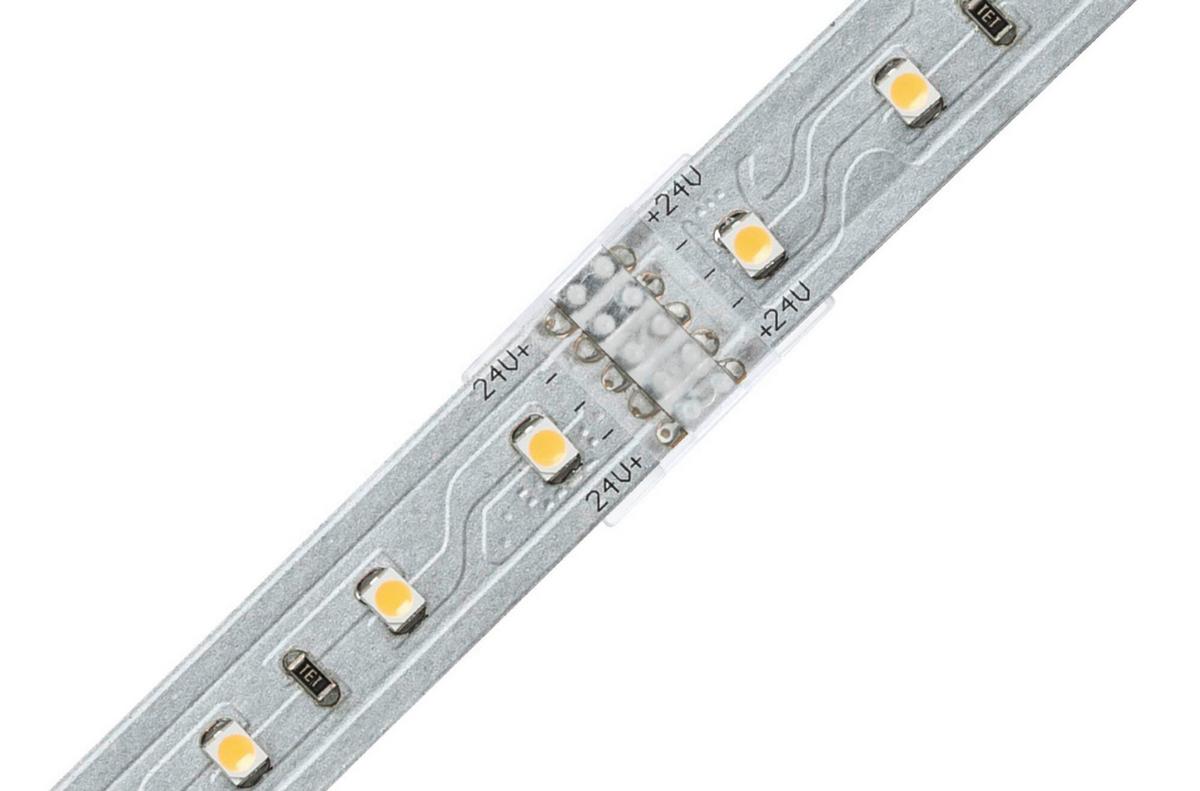 LED-Strip Connector in Weiß max. 114 Watt - Weiß, Basics, Kunststoff (2,0/0,45cm) - Paulmann