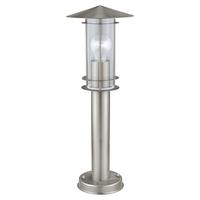 Wegeleuchte Lisio H-500 Edelstahl - Klar/Edelstahlfarben, Basics, Glas/Metall (17,5/50cm) - Eglo