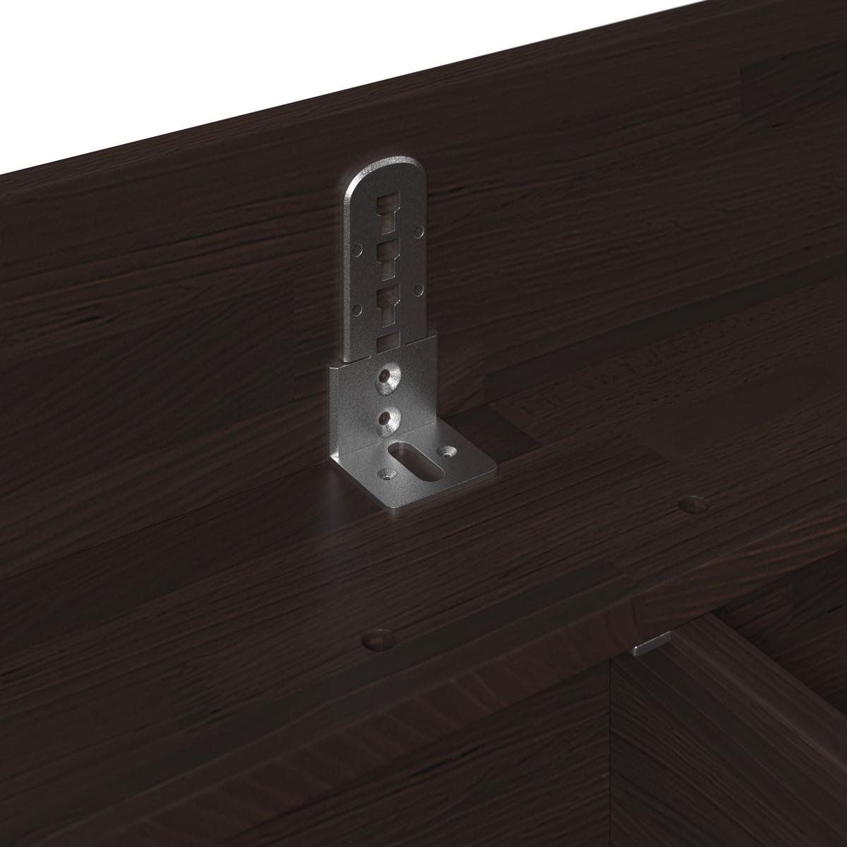 Bett Duna ca. 180x200 cm Kernbuche Echtholz - Kernbuche, MODERN, Holz (180/200cm) - Bessagi Home