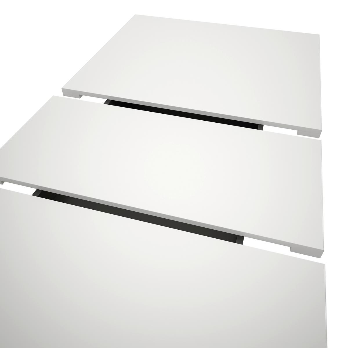 Ausziehtisch Marlon ca. 150-190 cm Weiß/Grau - Weiß/Grau, KONVENTIONELL, Holzwerkstoff (150-190/90/76cm)