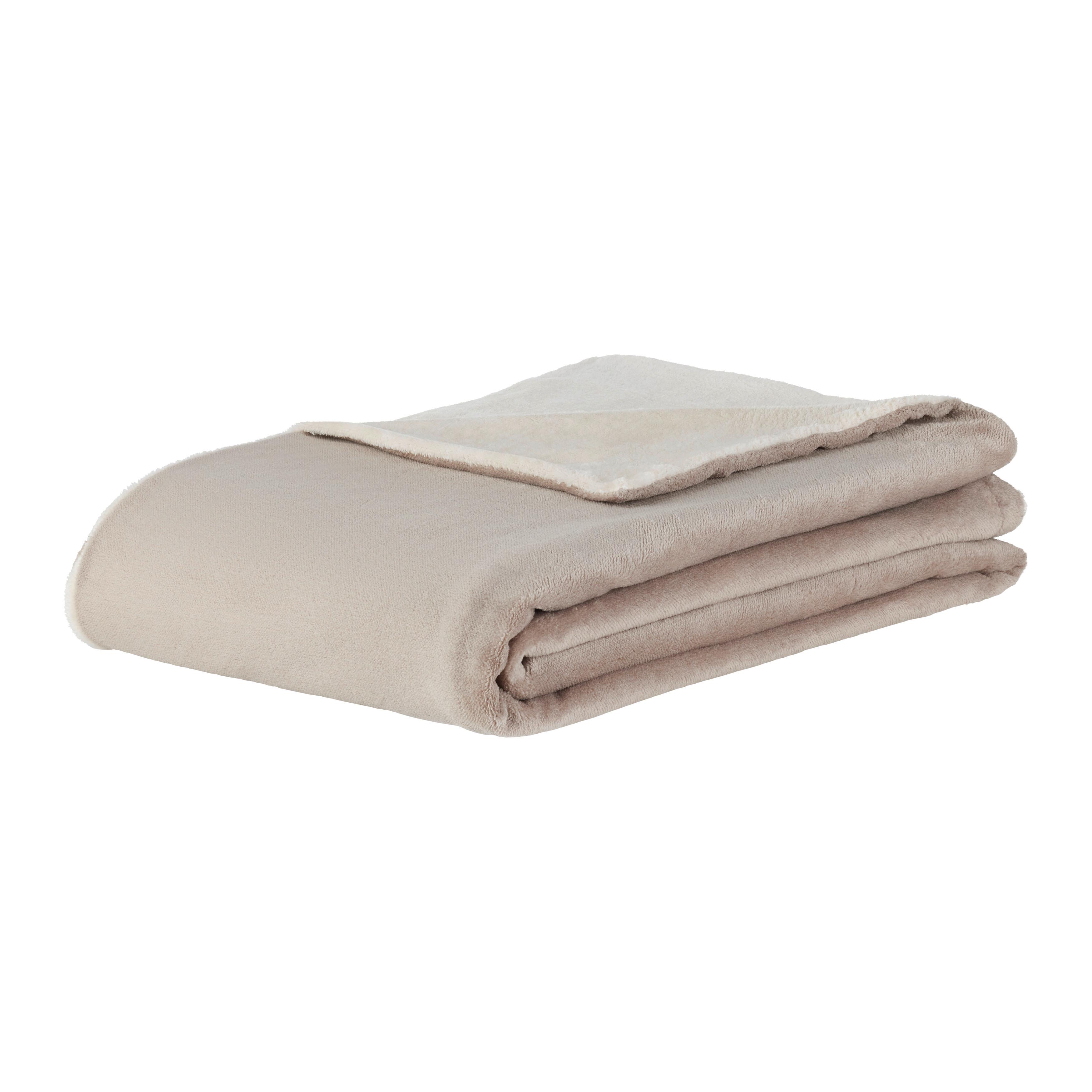 Kuscheldecke Wendy Weiß/Beige - Weiss/Beige, Konventionell, Textil (150/200cm) - Mömax