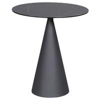 STOLIK BOCZNY TIVOLI 2 -EXKLUSIV- - antracytowy/czarny, Design, metal/szkło (48,5/48,5/55cm) - Dieter Knoll