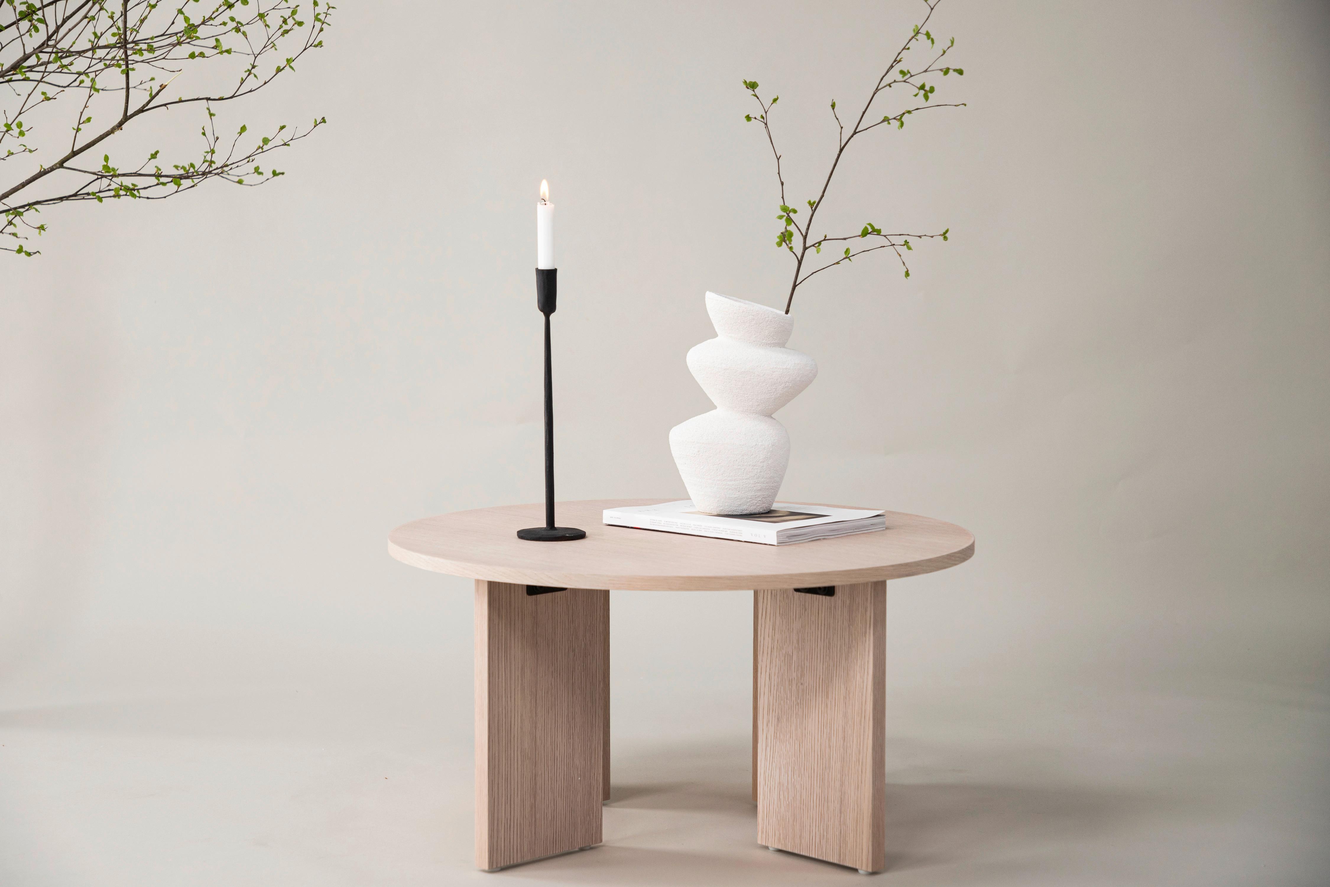 Couchtisch Askerön ca. 80x80x40 cm Weiß - Weiß, Design, Holzwerkstoff (80/80/40cm) - Livetastic