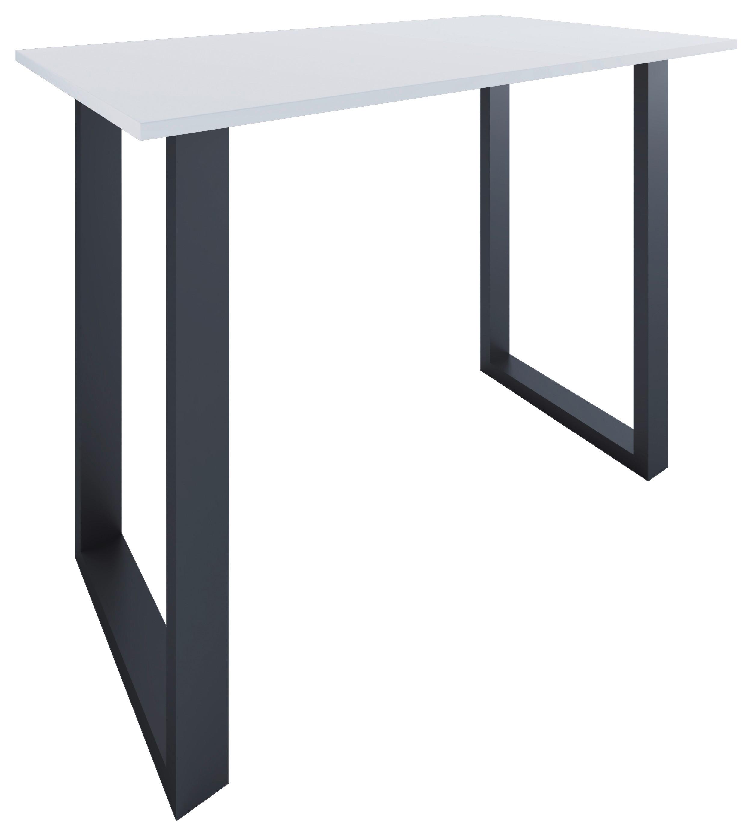 Bartisch XONA Schwarz/ Weiß ca.140x102x80cm - Anthrazit/Schwarz, KONVENTIONELL, Holzwerkstoff/Metall (140/80/102cm)