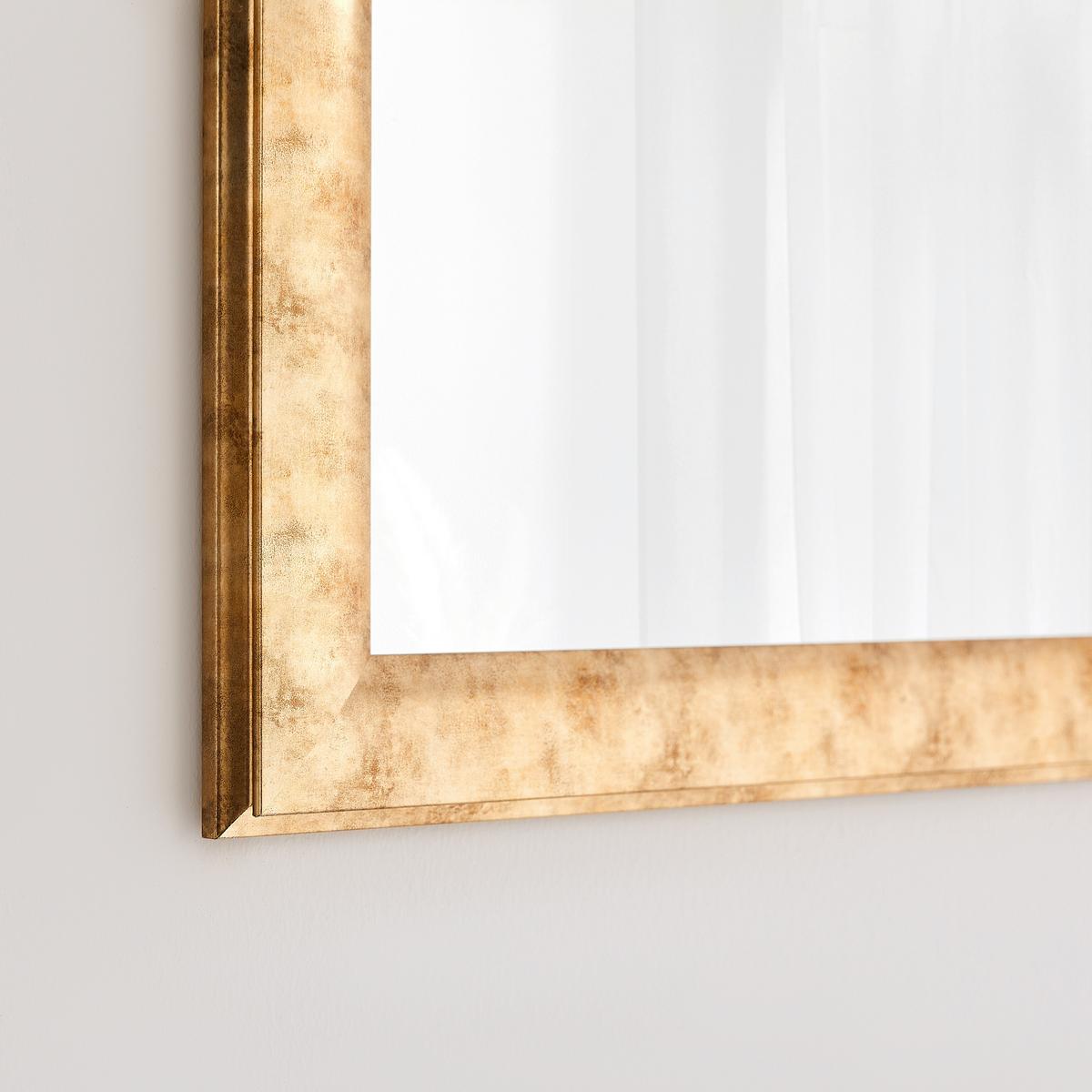 Stensko Ogledalo Olli, Zlata, 51x161 Cm - zlate barve, Trendi, steklo/leseni material (51/161cm) - Mömax