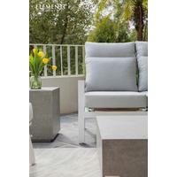 Loungetisch Tevere Hellgrau - Hellgrau, KONVENTIONELL, Stein (35/35/46cm) - Gardenson