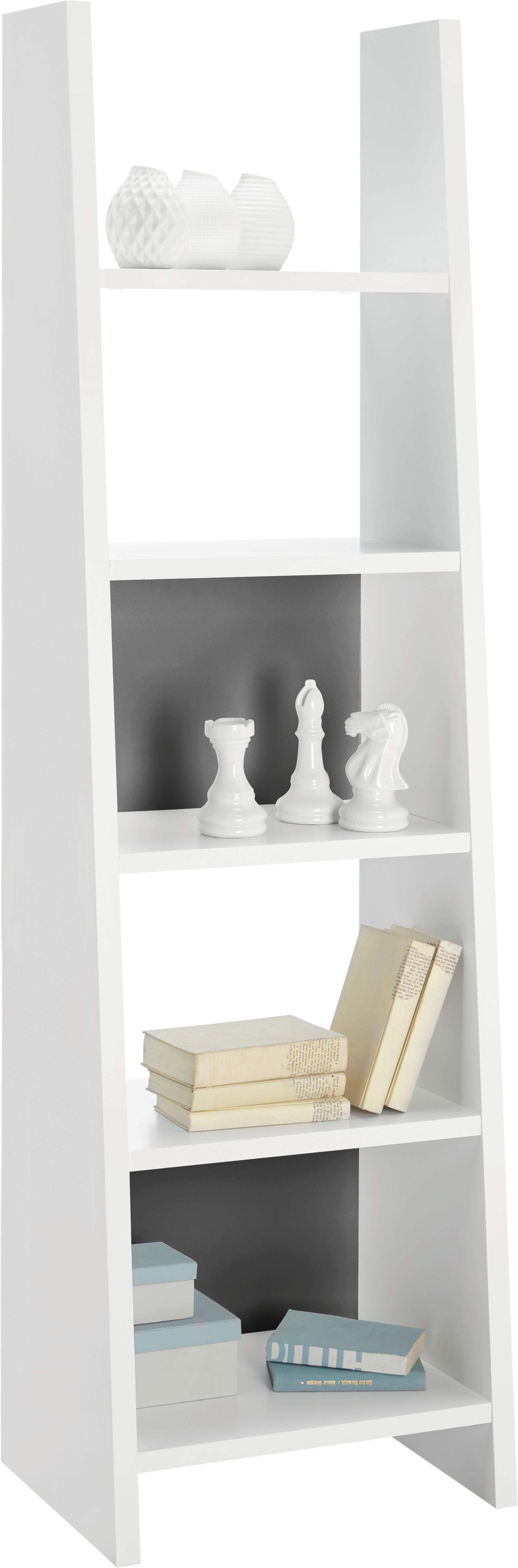 Regal in Weiß/Anthrazit - Anthrazit/Weiß, MODERN, Holzwerkstoff (54/186/38cm) - Mömax