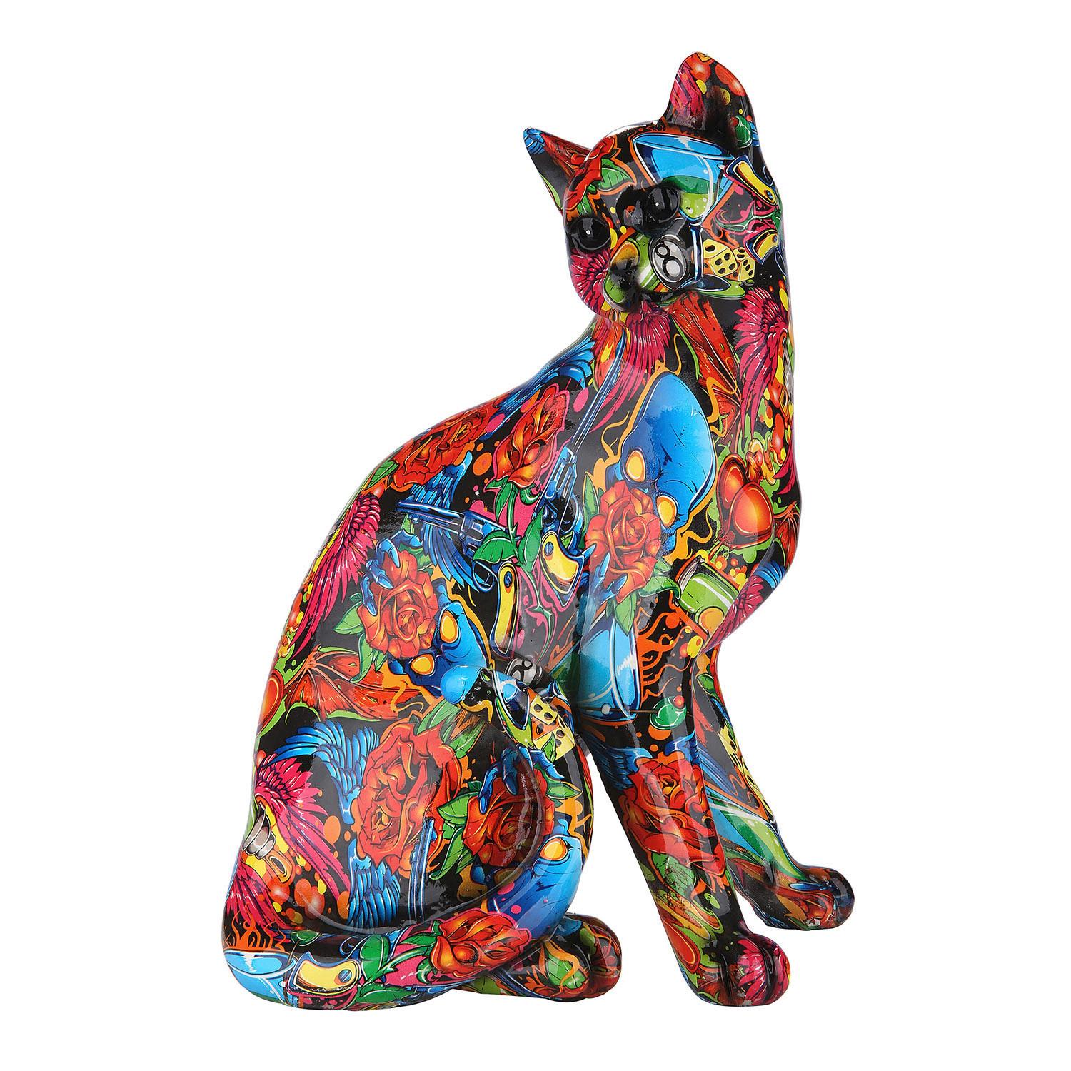 Dekokatze Street Art Multicolor - Multicolor, Basics, Kunststoff (23/29/16cm)