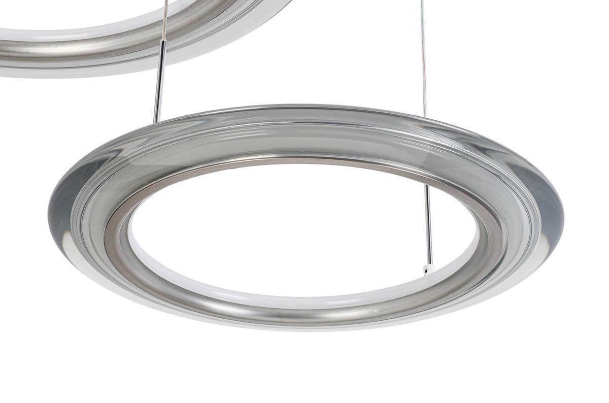 LAMPA WISZĄCA LED LAKEWOOD *DK* - szampanowy/przezroczysty, Design, tworzywo sztuczne/metal (82/55/150cm) - Dieter Knoll