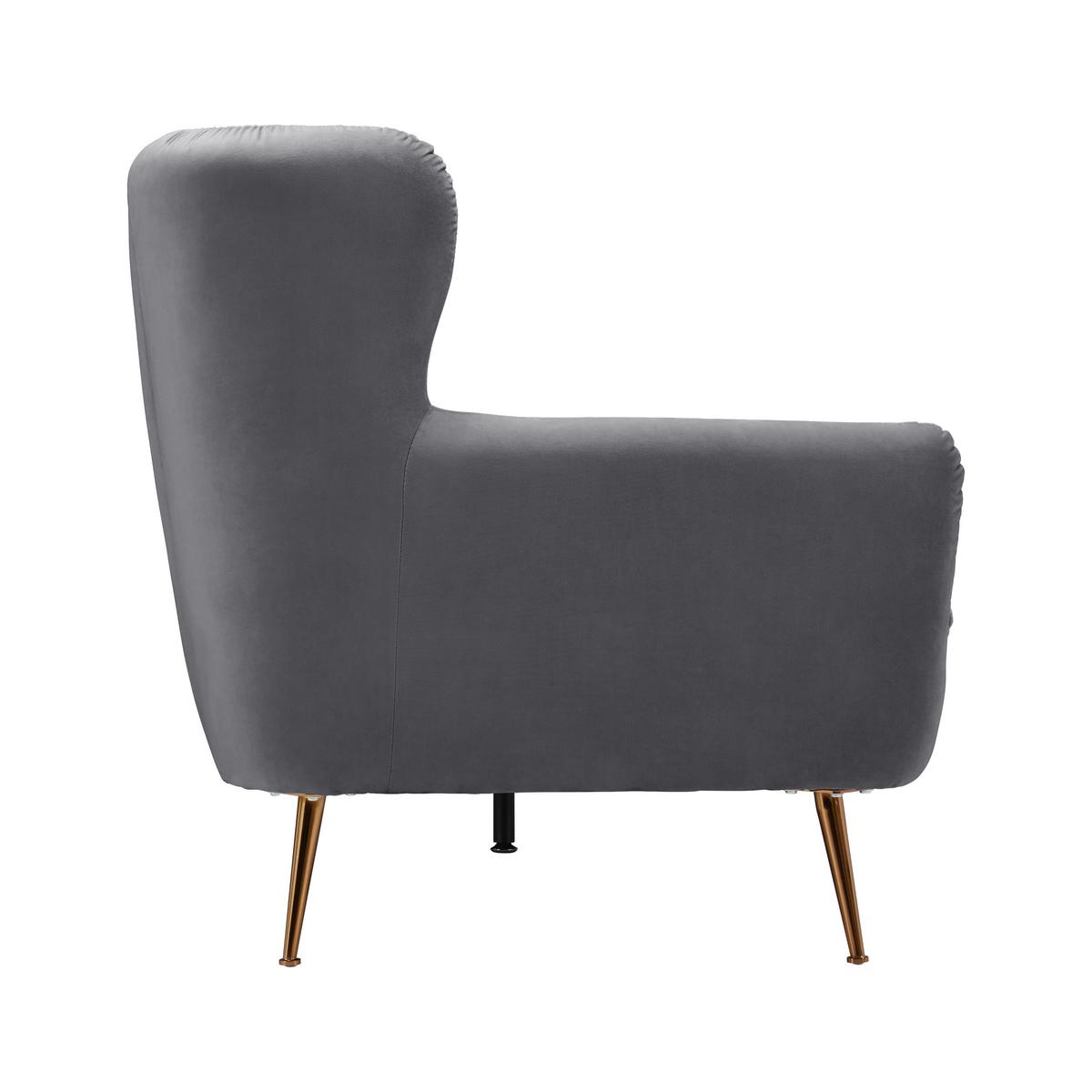Mega Sofa Liliana - ružičasto zlatna/tamno siva, Moderno, drvo/tekstil (227/95/93cm) - Bessagi Home