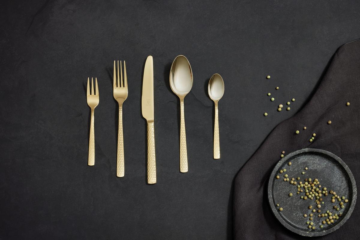 ZESTAW SZTUĆCÓW 630-230 - kolor złoty, Design, metal - Justinus