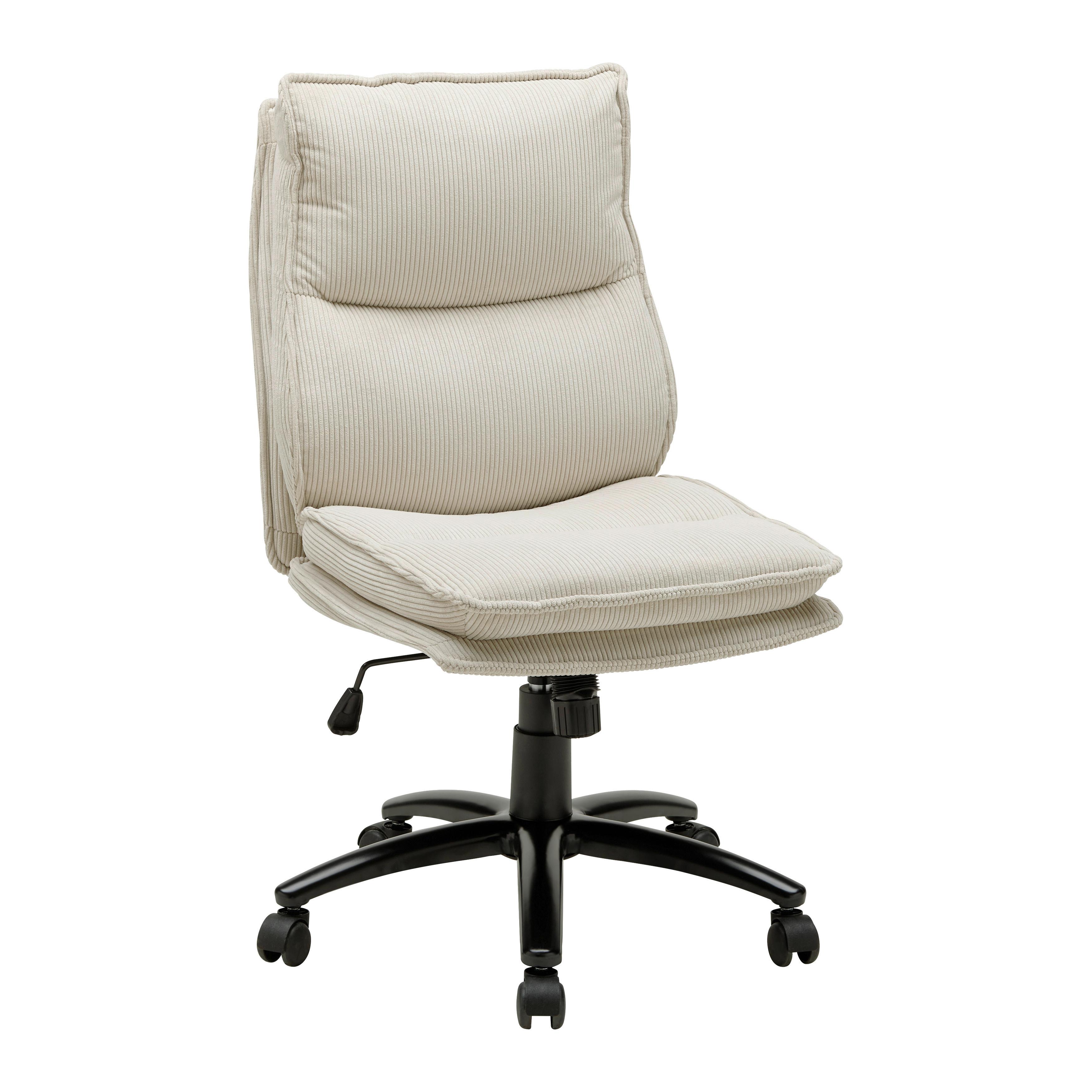 Drehstuhl Bronx Creme - Creme/Schwarz, MODERN, Textil/Metall (53/99-109/67cm) - Mömax