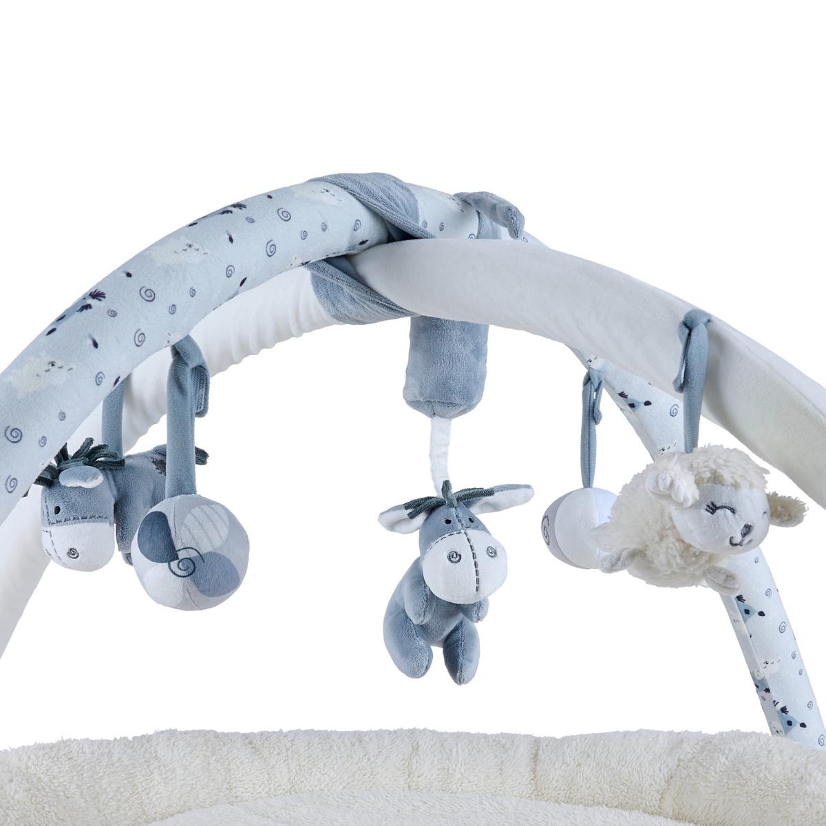 ŁUK Z ZABAWKAMI MOLLY - biały/kremowy, Basics, tkanina (80cm) - Patinio