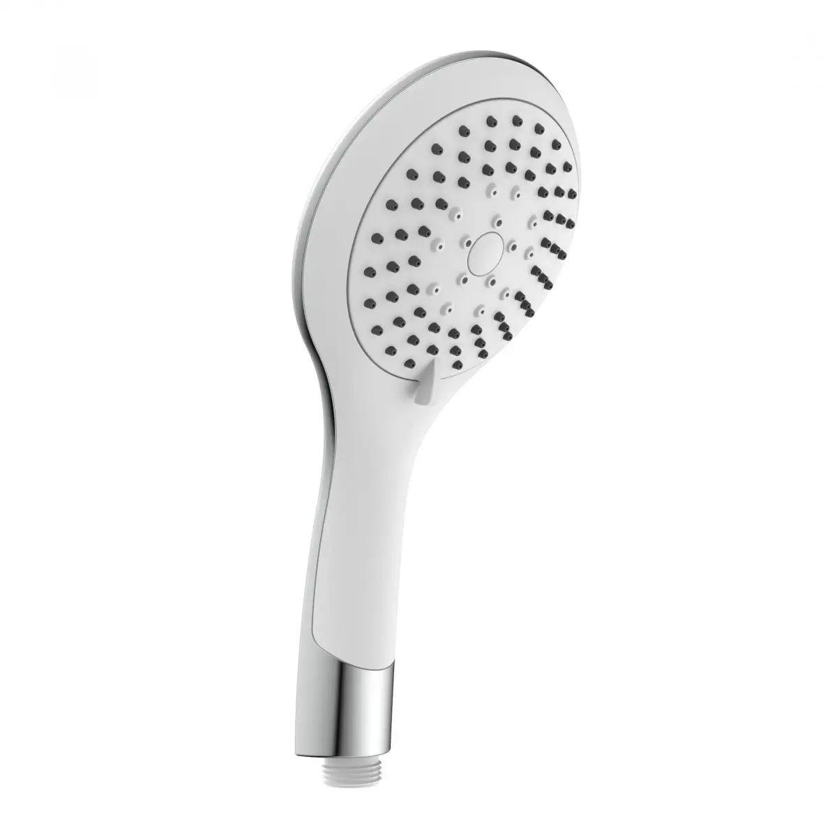 Brauseset Teneriffa in Weiß/Chromfarben - Chromfarben/Weiß, Kunststoff/Metall (79,5/24,5/6,5cm) - Schütte
