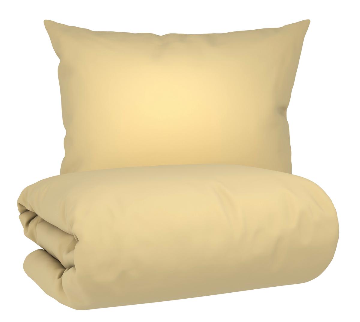 Ágyneműhuzat-garnitúra Elena - sárga, Modern, textil (140/200cm) - Mömax