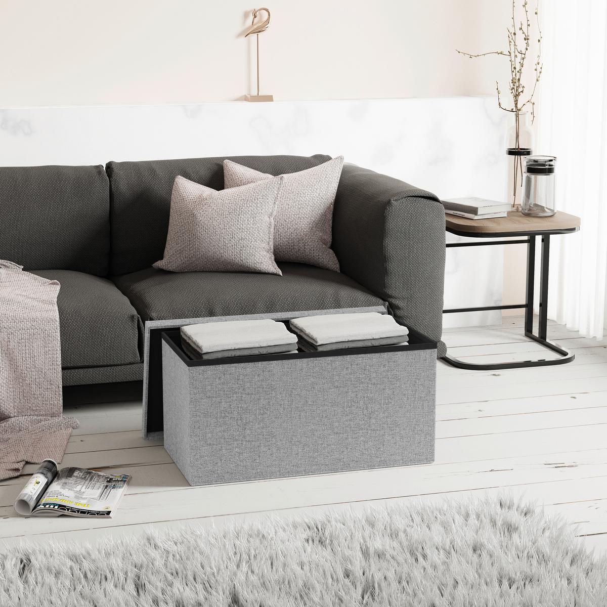 SITZBOX BOXAS - Hellgrau, Basics, Holzwerkstoff/Kunststoff (76/38/38cm) - MID.YOU