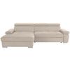 Kutna Garnitura Perry - srebrne boje/bež, Design, tekstil/drvo (183/292cm) - Modern Living