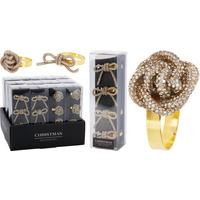 Set inele pentru servețele 4/1 Yul - bronz/auriu, Basics, metal (5/16,5/5cm)