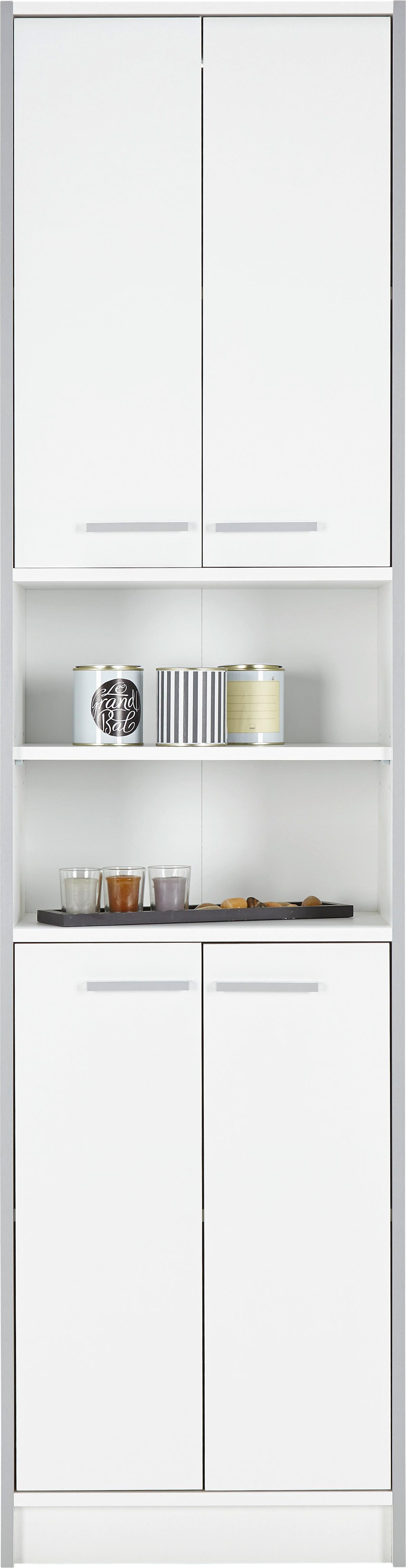 Hochschrank in Perlweiß - Holzwerkstoff/Kunststoff (50/195/32cm) - Based