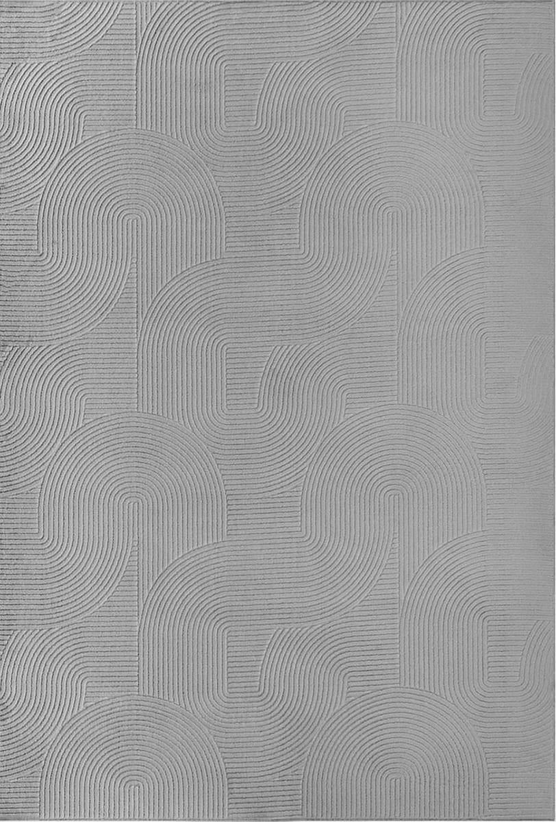 Webteppich Stilo Grau ca. 120x160cm - Grau, KONVENTIONELL, Textil (120/160cm)