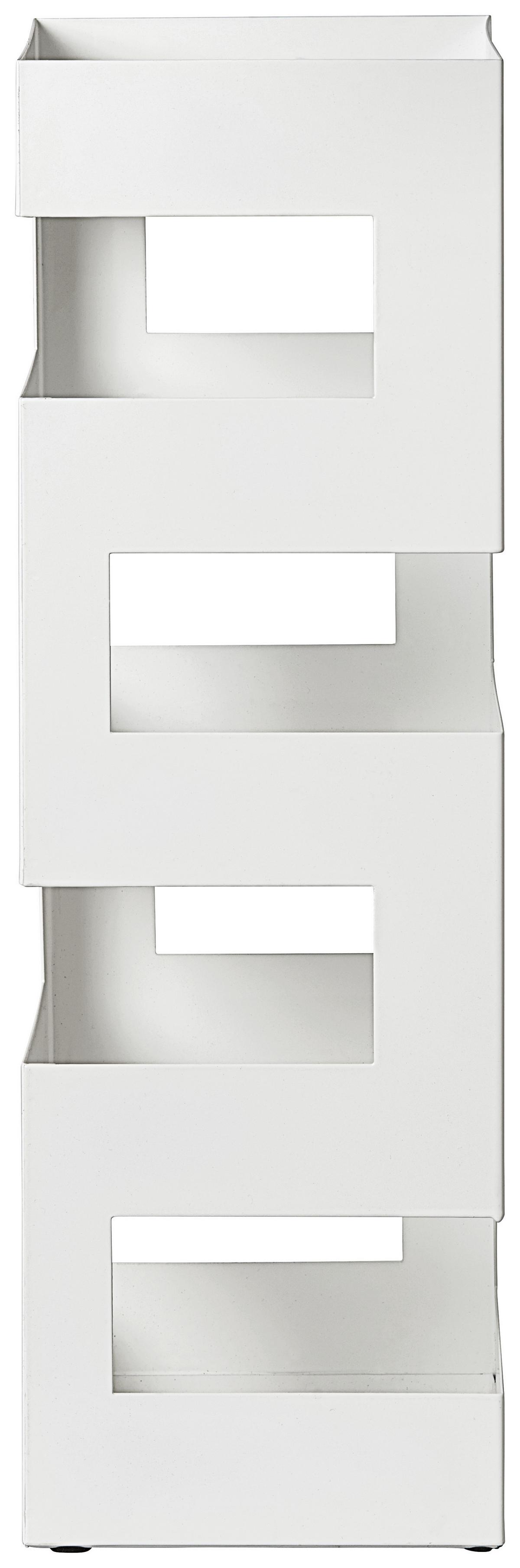 Suport pentru umbrele POP 5 - alb, Modern, metal (16/48/16cm) - Modern Living