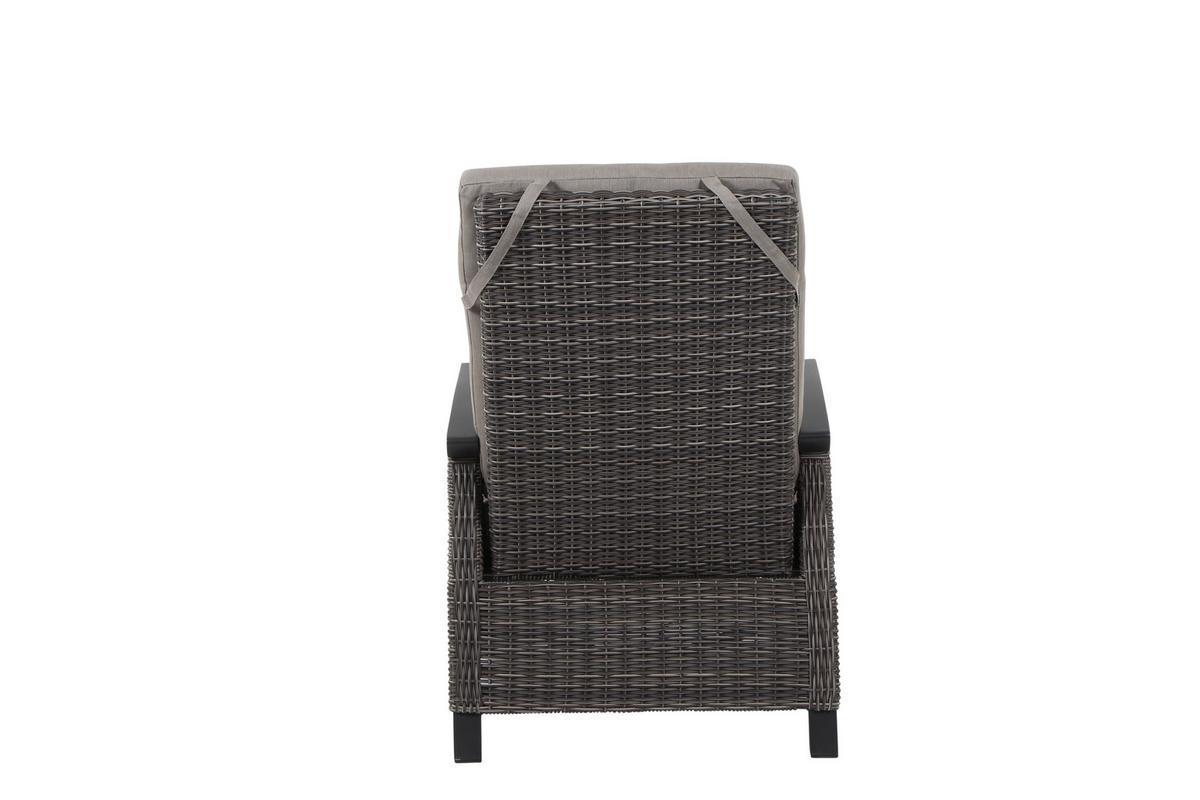Loungegarnitur Corido Grau - Grau, Basics, Keramik/Kunststoff (72/206/103cm) - Siena Garden