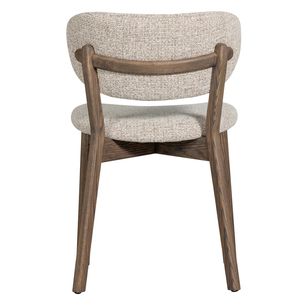 Stuhl-Set Udar 2er-Set Natur/Dunkelbraun - Dunkelbraun/Naturfarben, MODERN, Holz/Textil (51/82/60cm) - Livetastic