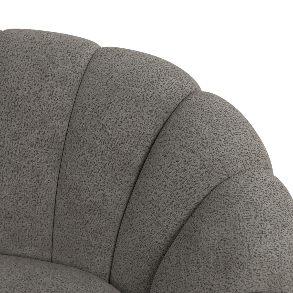 Sofa Lena Chenille Dunkelgrau - Hellbraun/Dunkelgrau, MODERN, Holz/Textil (150/62/92cm)