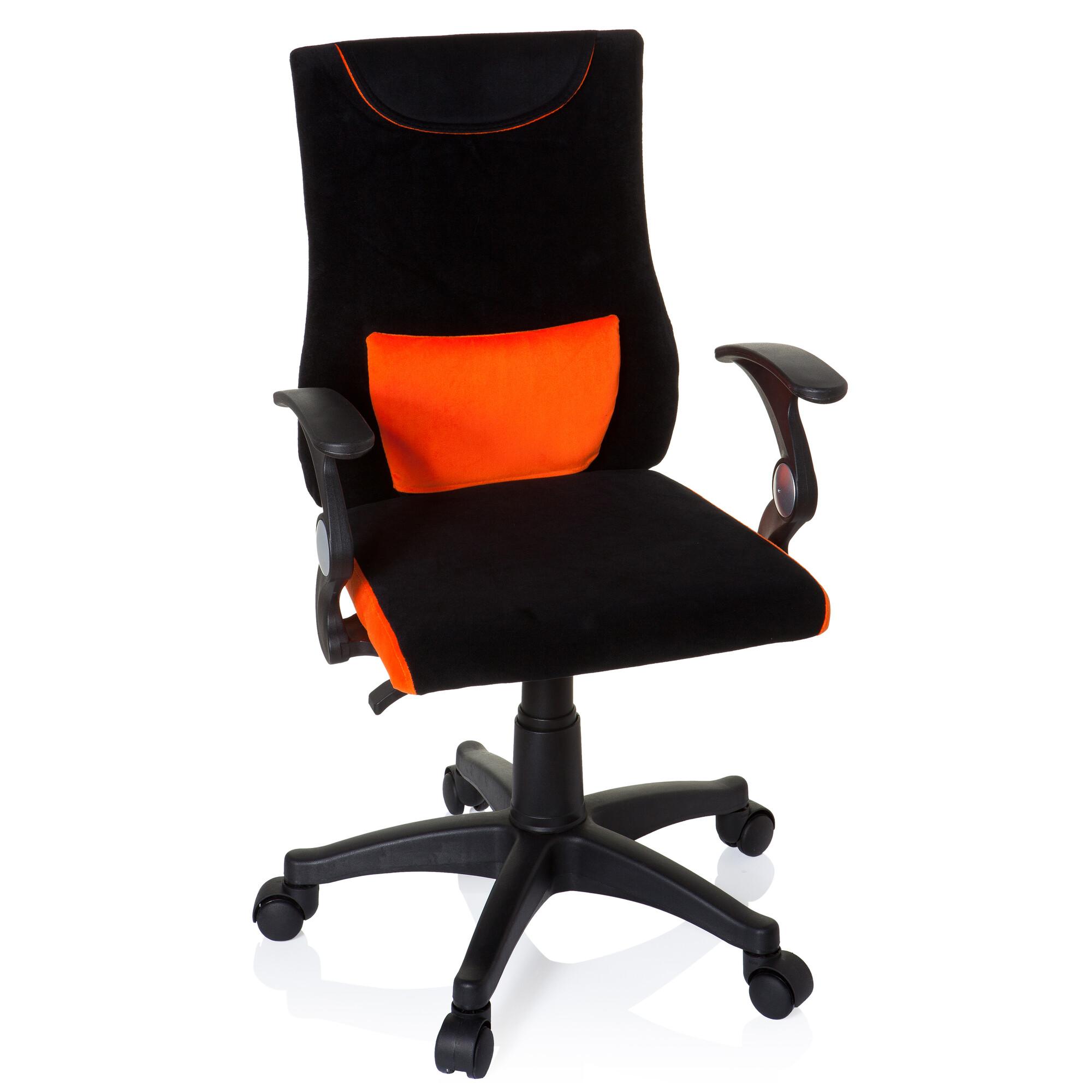 Jugenddrehstuhl Kiddy Pro Al ca. 50x87-97x40cm Orange - Schwarz/Orange, Basics, Kunststoff (50/87-97/40cm) - MID.YOU
