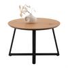 TABLE BASSE BRAVA -BASED- - couleur naturelle/noir, MODERN, matériau en bois/métal (70/45cm) - Based