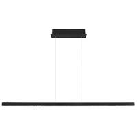 Viseča Led-svetilka 17013h1b - črna/prosojno, Design, kovina/umetna masa (150/9/120cm) - Globo