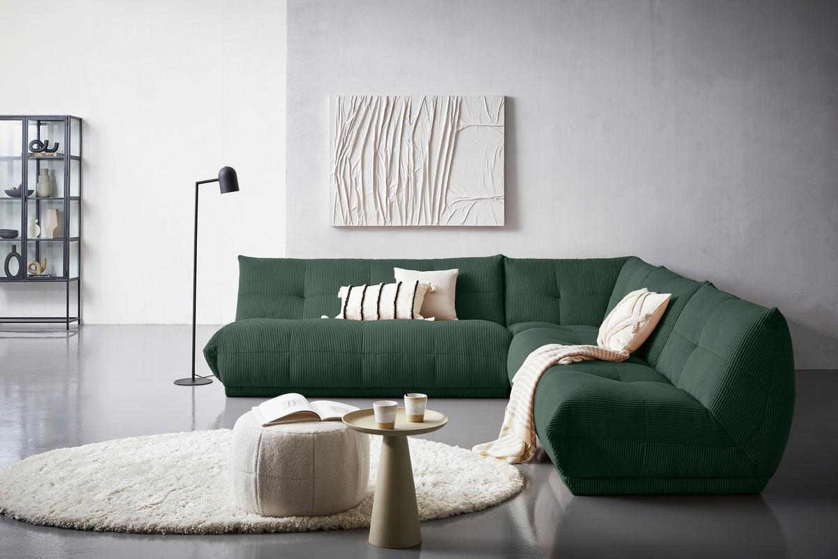 Modul Sofaelement Giselle Dunkelgrün - Dunkelgrün, Trend, Textil (105/80/112cm) - Livetastic