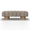 SITTBÄNK ALINA - ljusbrun/naturfärgad, Modern, trämaterial/trä (140/45/45cm) - Bessagi Home