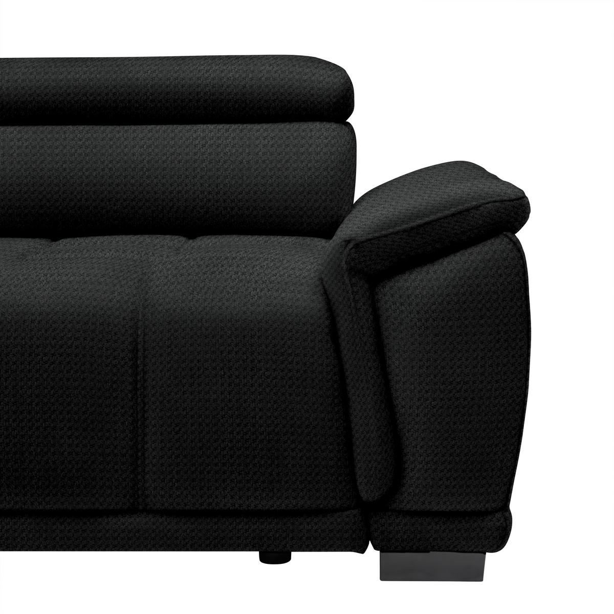 Kutna Garnitura Gremio - crna/antracit, Moderno, tekstil/plastika (206/283cm) - Modern Living