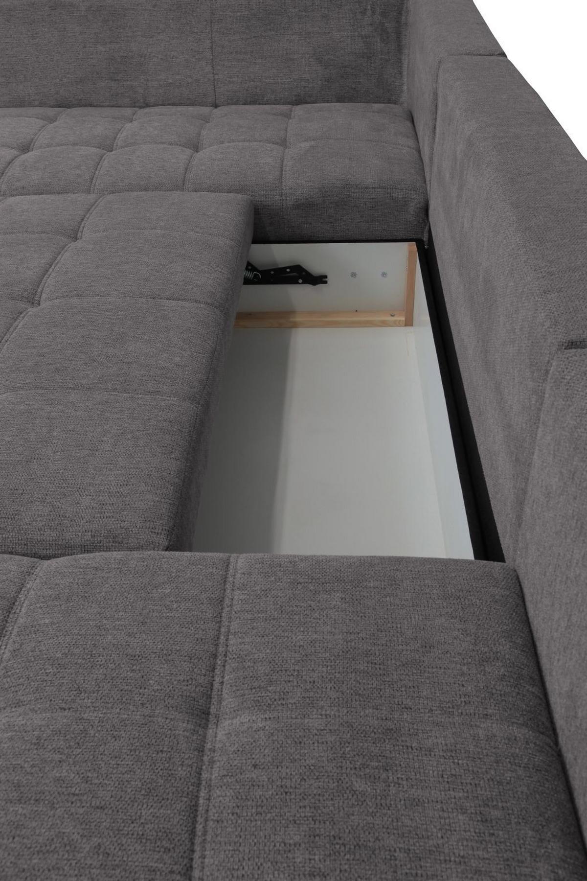 Kutna Garnitura Senso - boje kroma/antracit, Moderno, tekstil/drvo (197/346/183cm) - Modern Living