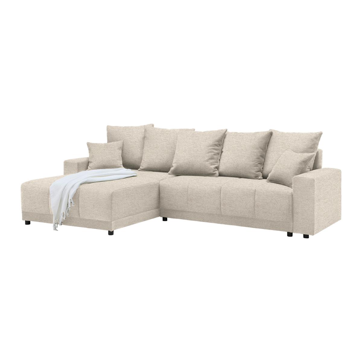 Ecksofa Alatri Beige - Beige/Schwarz, MODERN, Kunststoff/Textil (289/90/176cm) - Based