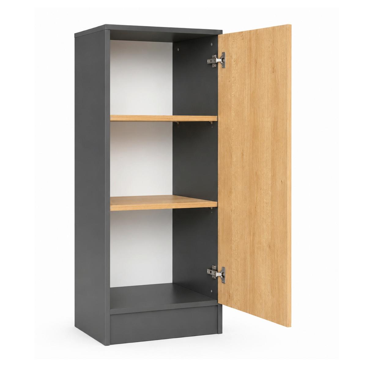 Aktenschrank Dilos M - Honigeiche/Anthrazit, Modern, Holzwerkstoff (52/114/32cm) - MID.YOU