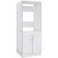 Waschmaschinenschrank Rislo - Honigeiche/Weiss, Trend, Holzwerkstoff/Kunststoff (67/162/68cm) - MID.YOU