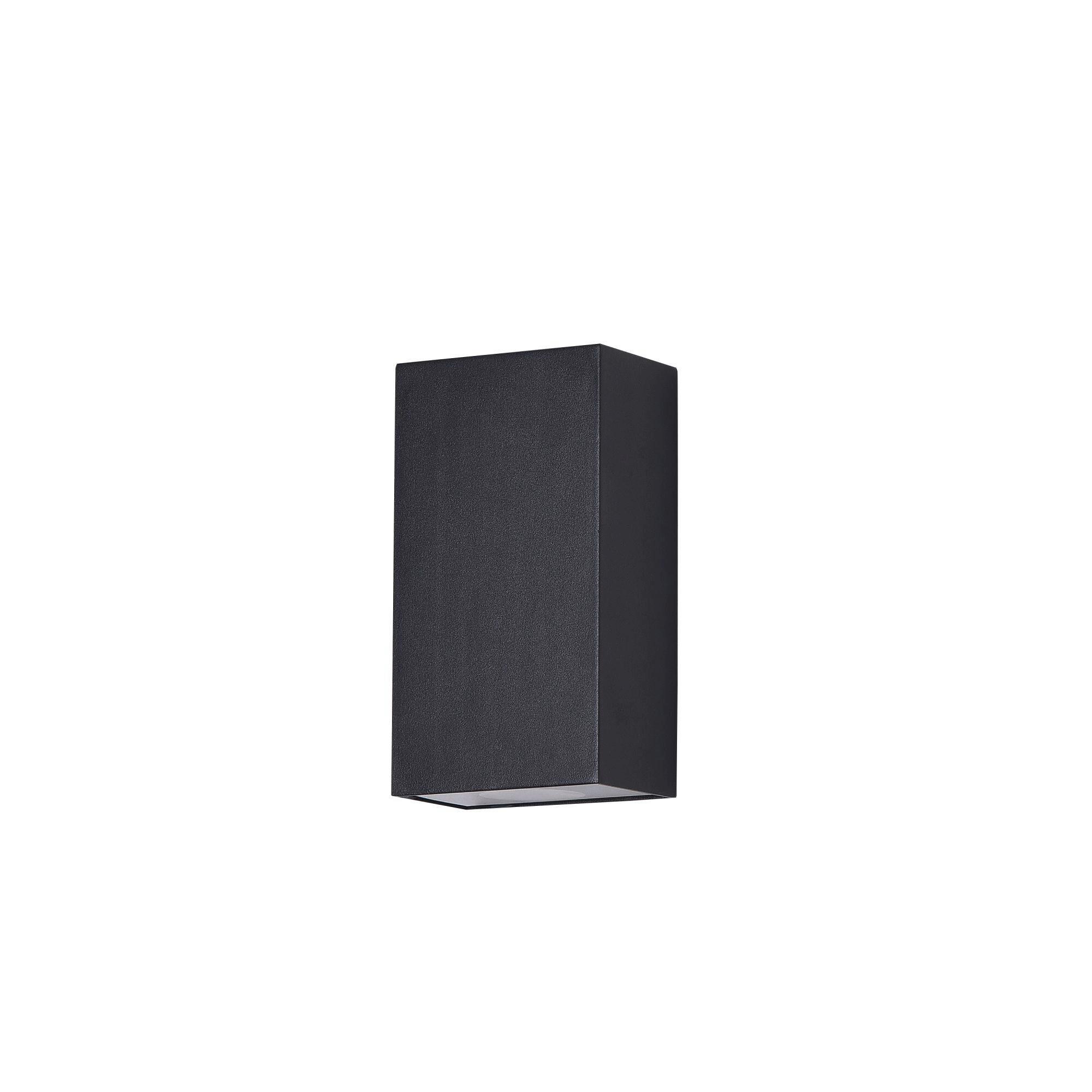Außenwandleuchte Times Square Schwarz max. 6 Watt - Schwarz, Trend, Metall (16/9/5,5cm) - MAYTONI